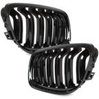 Grile Duble BMW Seria 3 E90 E91, 2009-2013 - Negru lucios