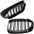 Grile duble pentru BMW Seria 3 E46 Coupe/Cabrio 1999-2003 Negru Lucios