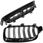 Grile Duble BMW Seria 3 F30 F31 F80, 2011-2019 - Negru Lucios