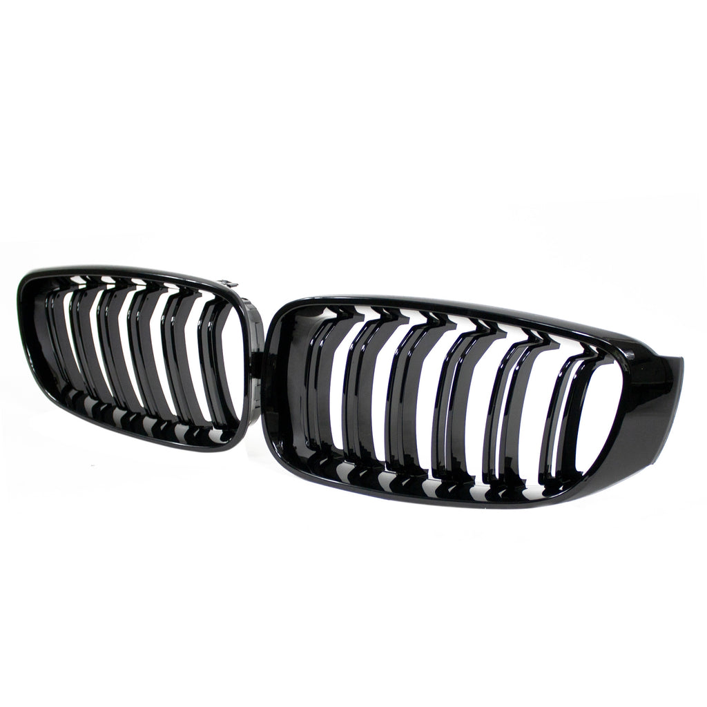 Grile Duble BMW Seria 3 F34 GT 2012-2020 - Negru Lucios