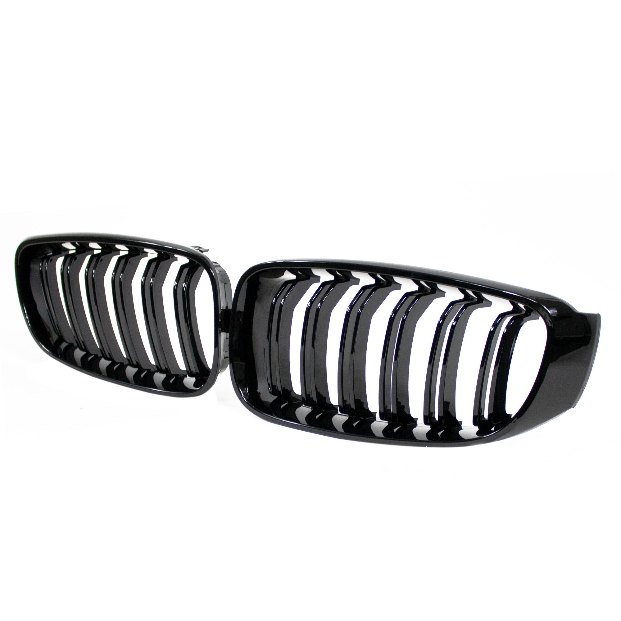Grile Duble BMW Seria 3 F34 GT 2012-2020 - Negru Lucios
