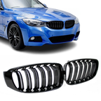 Grile Duble BMW Seria 3 F34 GT 2012-2020 - Negru Lucios