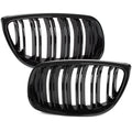 Grile Duble BMW Seria 3 E92 E93, 2006-2010 - Negru lucios