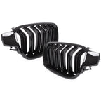 Grile Duble BMW Seria 3 F30 F31 F80, 2011-2019 - Negru Lucios