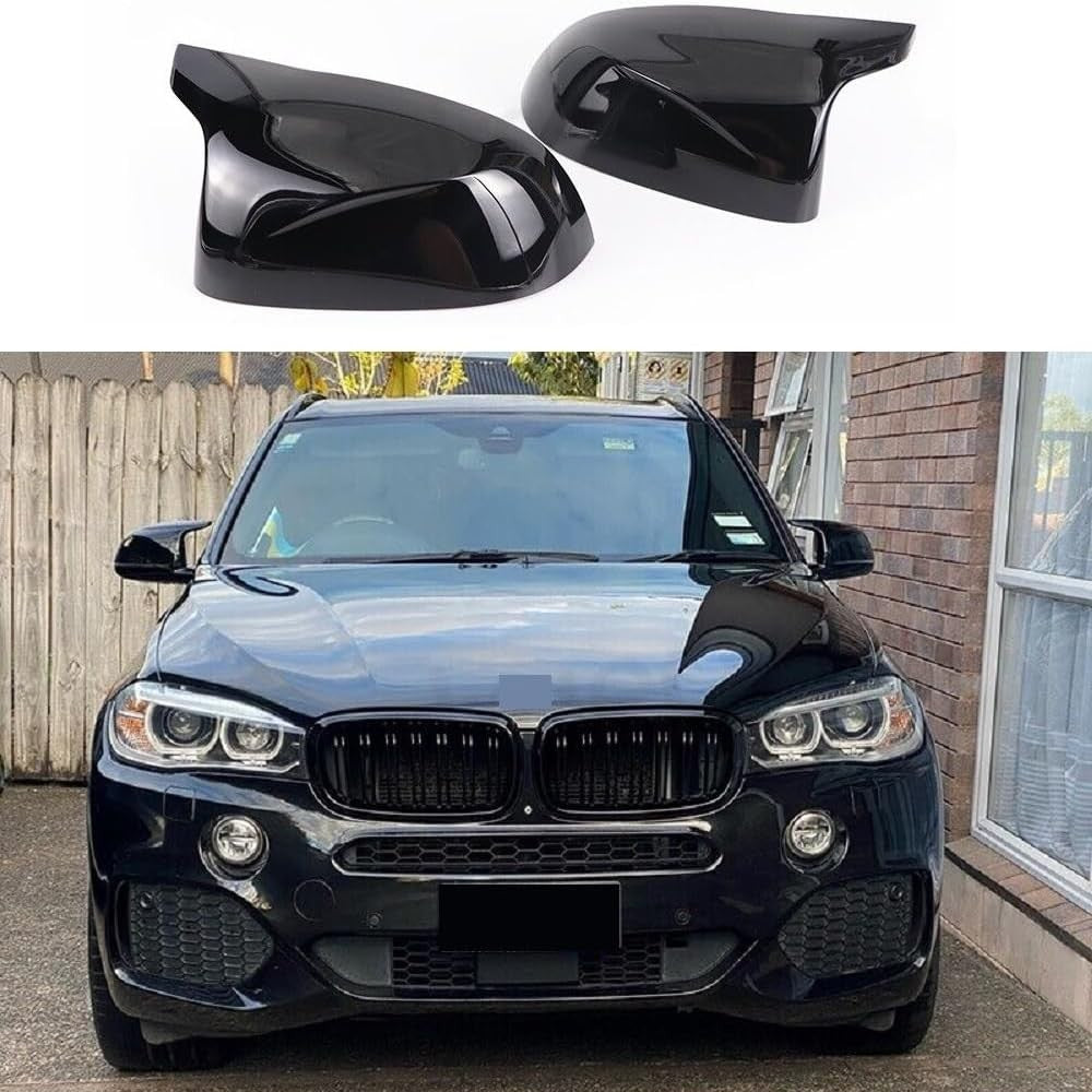 Capace Oglinzi Batman pentru BMW X3 F25 X4 F26 X5 F15 F85 X6 F16 F86 - Negru Lucios