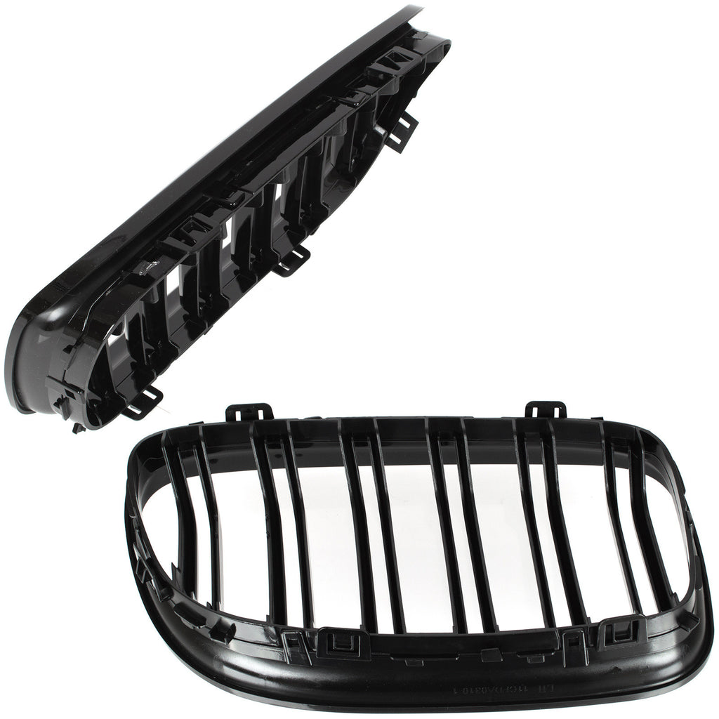 Grile Duble BMW Seria 3 E90 E91, 2009-2013 - Negru lucios
