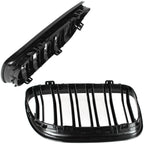 Grile Duble BMW Seria 3 E90 E91, 2009-2013 - Negru lucios