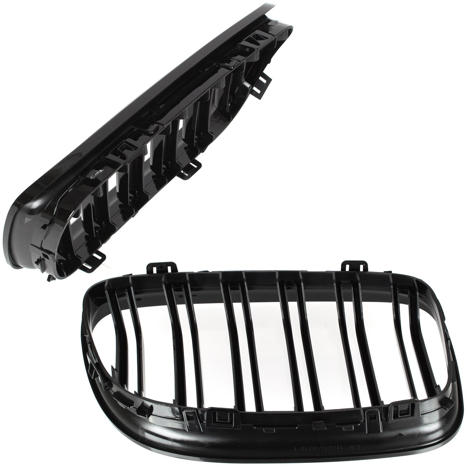 Grile Duble BMW Seria 3 E90 E91, 2009-2013 - Negru lucios
