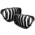 Grile duble BMW Seria 5 F10 F11, 2010-2017, Negru lucios