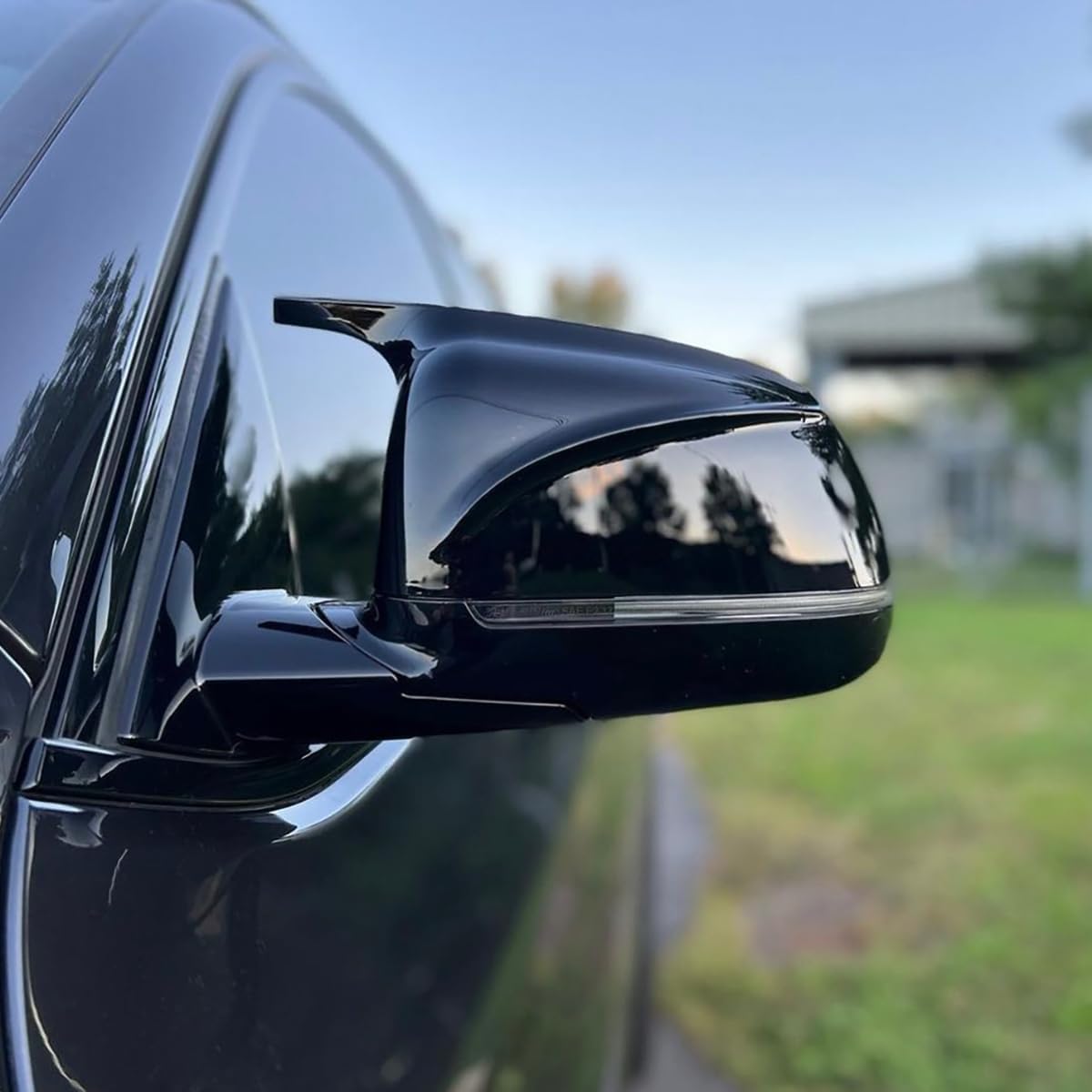 Capace Oglinzi M Style pentru BMW X3 G01 X4 G02 X5 G05 X6 G06 X7 G07 Non-Facelift - Negru Lucios