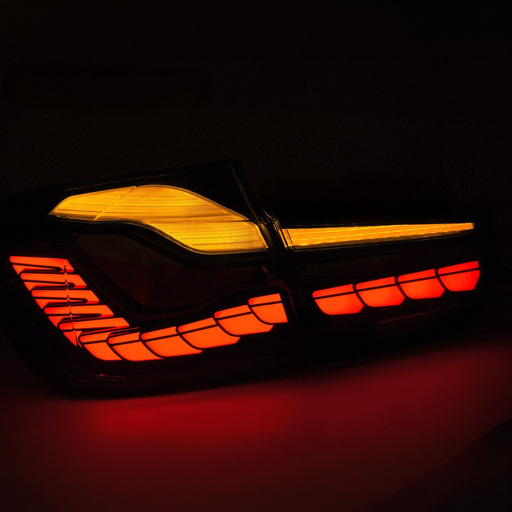 Stopuri OLED BMW Seria 3 F30 2011-2018 GTS Style- Fumuriu