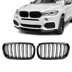 Grile duble BMW X5 X6 F15 F16 2013-2018 - Negru Lucios