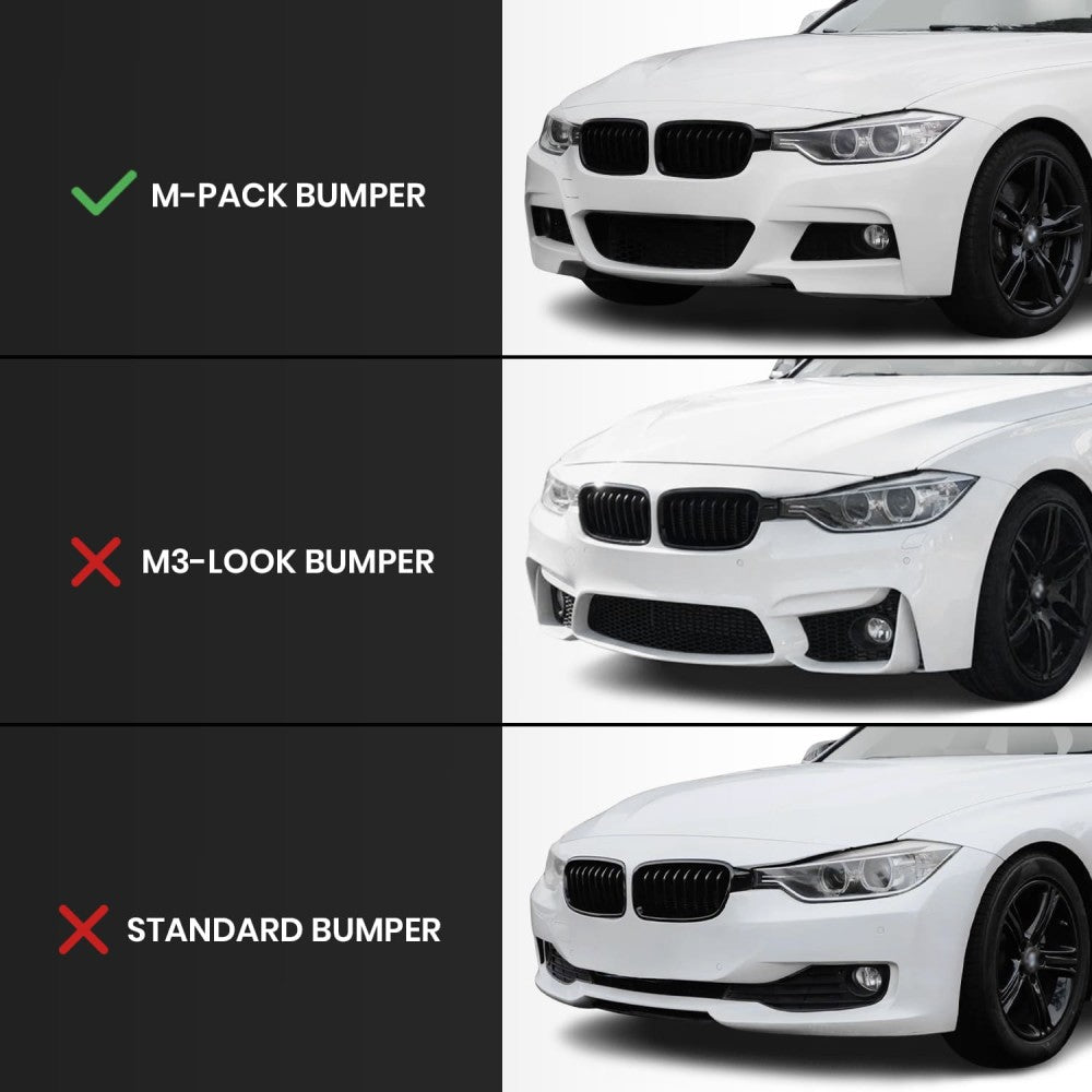 Lip Bara Fata BMW Seria 3 F30 F31 Negru Lucios