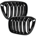 Grile Duble BMW X3 X4, G01 G02 F97 F98 2017-2021 Negru Lucios