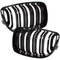 Grile Duble BMW Seria 1 E87 E82 E88 2007-2011 - Negru Lucios