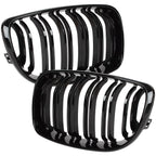 Grile Duble BMW Seria 1 E87 E82 E88 2007-2011 - Negru Lucios
