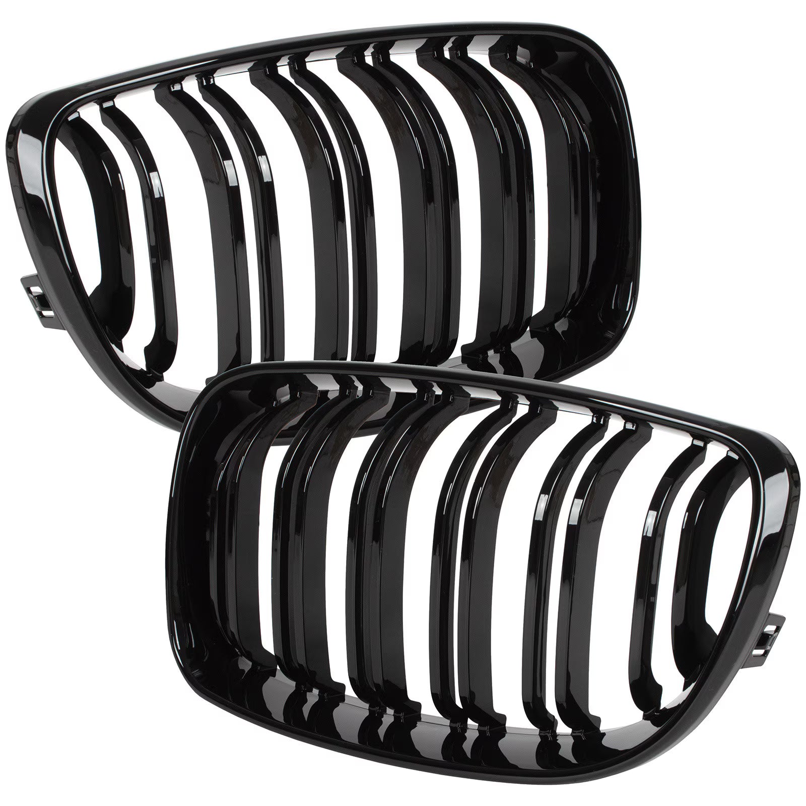 Grile Duble BMW Seria 1 E87 E82 E88 2007-2011 - Negru Lucios