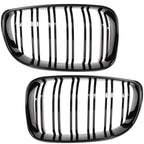 Grile Duble BMW Seria 1 E87 E82 E88 2007-2011 - Negru Lucios