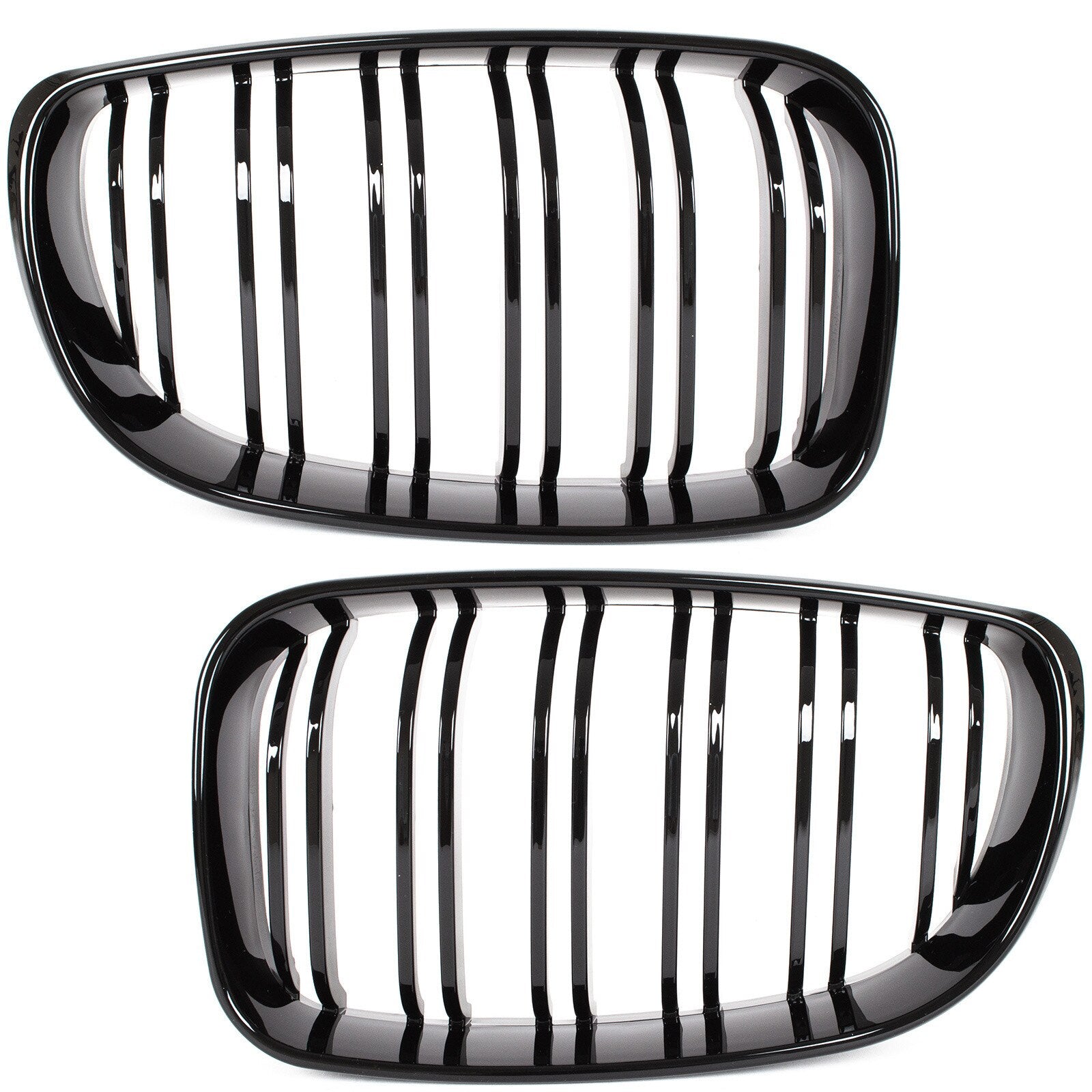 Grile Duble BMW Seria 1 E87 E82 E88 2007-2011 - Negru Lucios
