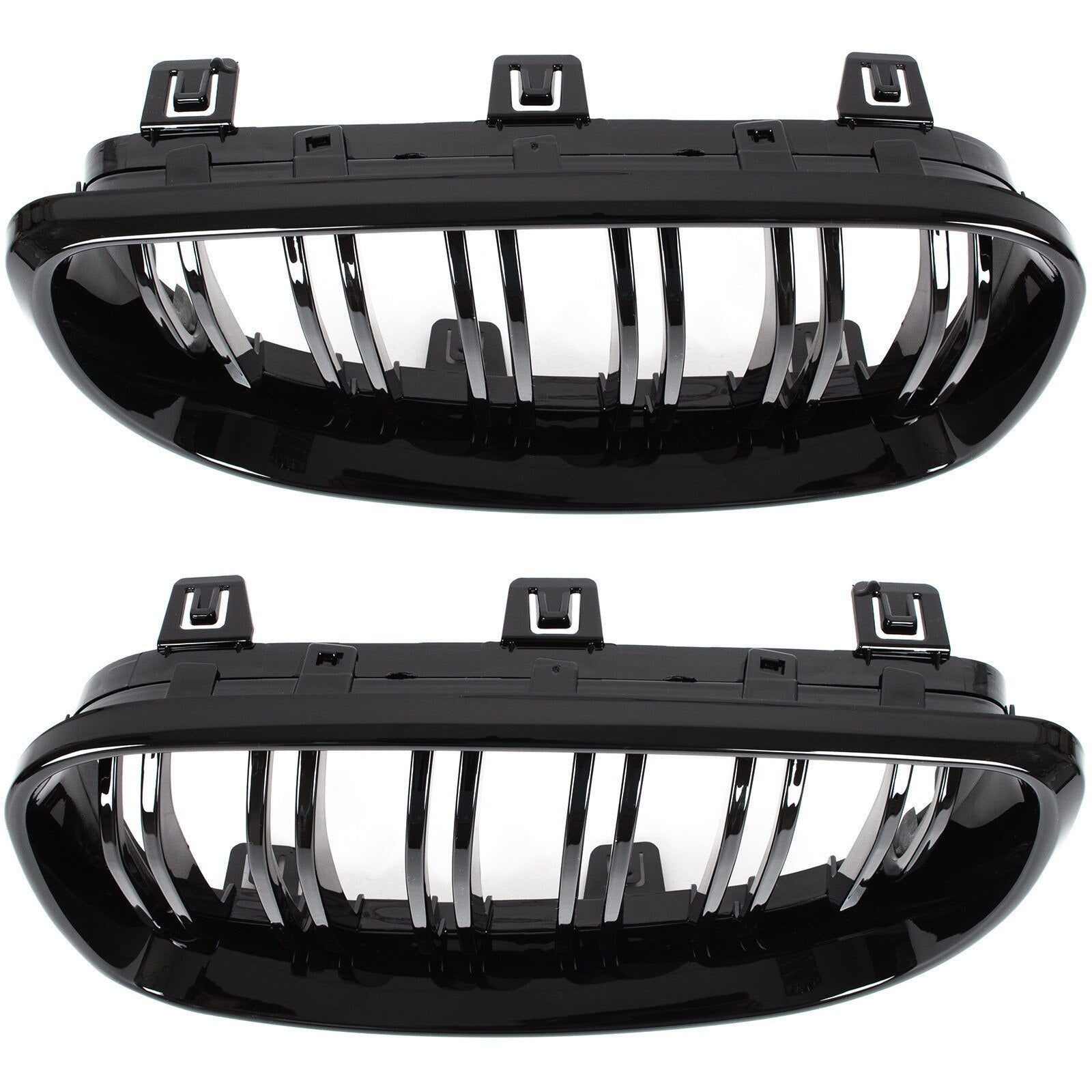 Grile Duble BMW Seria 1 E87 E82 E88 2007-2011 - Negru Lucios