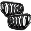 Grile Duble BMW Seria 3 E92 E93 2010-2013 - Negru Lucios