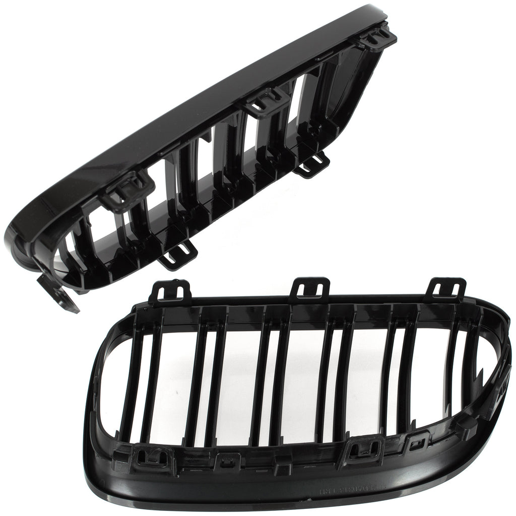 Grile Duble BMW Seria 3 E92 E93 2010-2013 - Negru Lucios