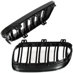 Grile Duble BMW Seria 3 E92 E93 2010-2013 - Negru Lucios