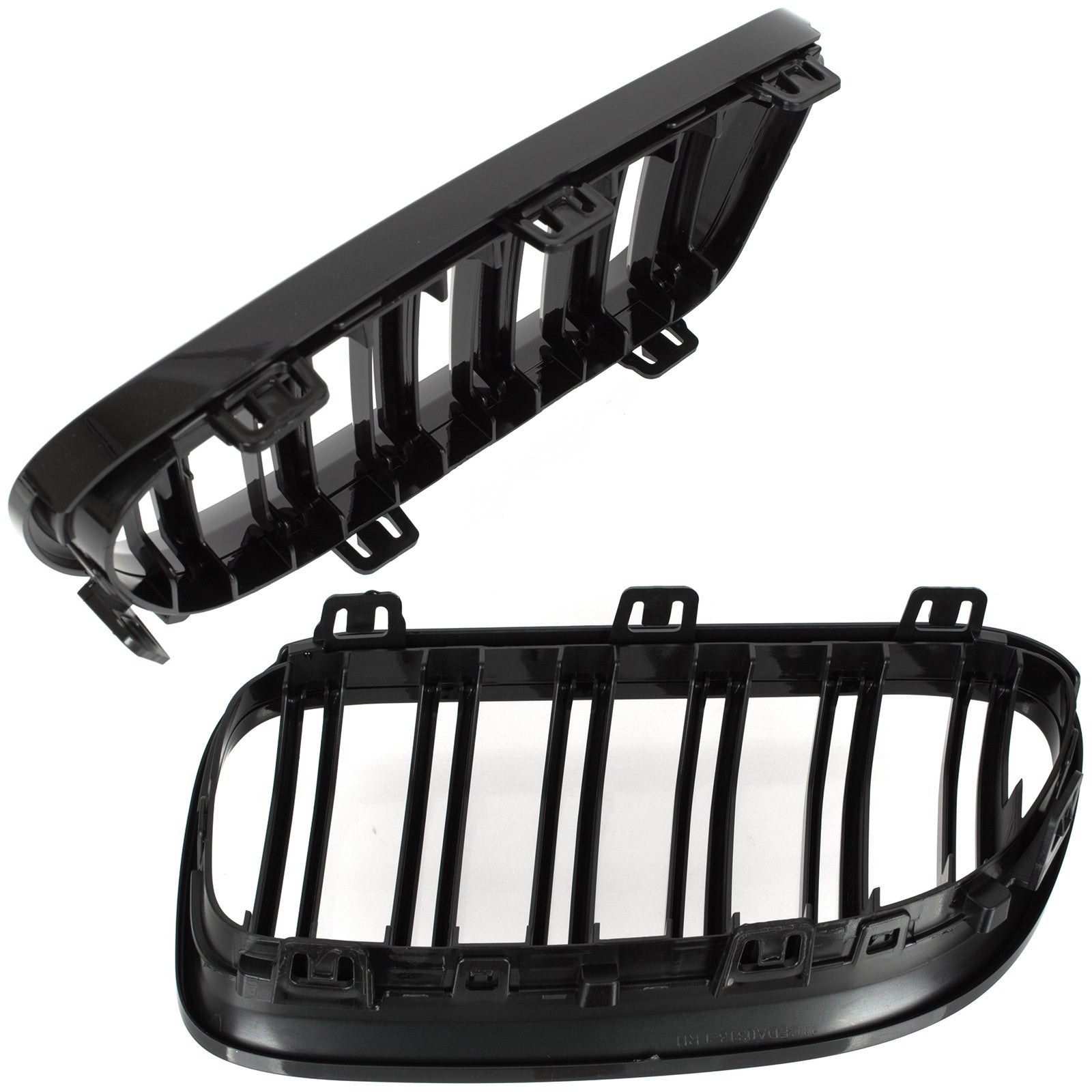 Grile Duble BMW Seria 3 E92 E93 2010-2013 - Negru Lucios