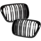 Grile Duble BMW Seria 5 E39 1995-2003 Negru Lucios
