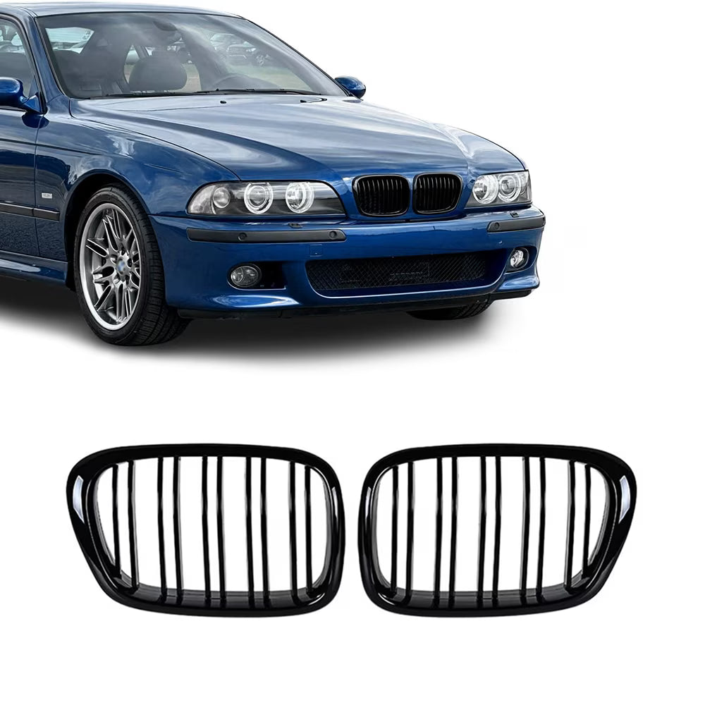 Grile Duble BMW Seria 5 E39 1995-2003 Negru Lucios