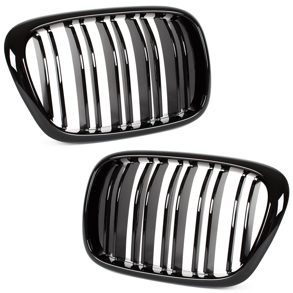 Grile Duble BMW Seria 5 E39 1995-2003 Negru Lucios