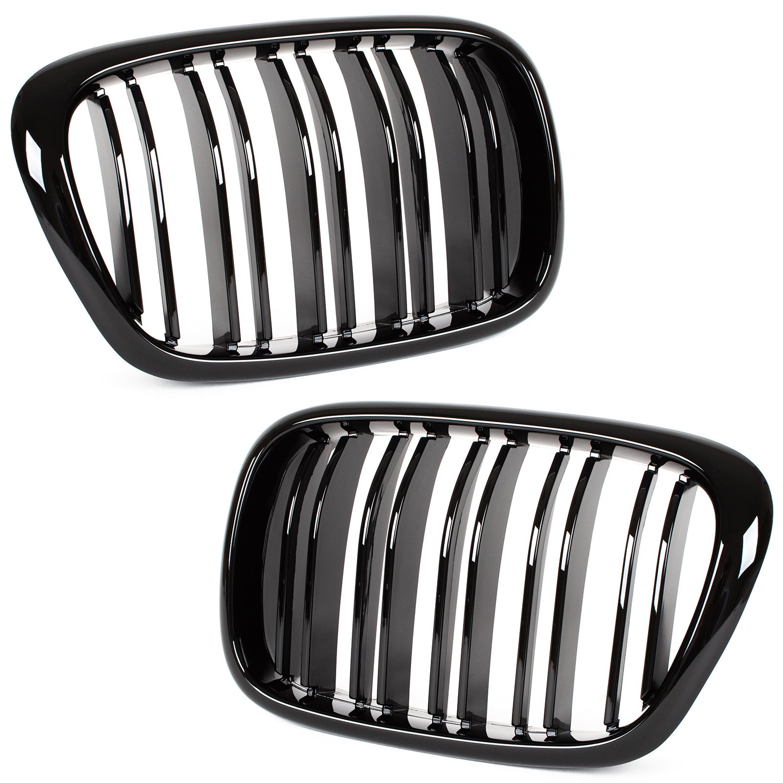 Grile Duble BMW Seria 5 E39 1995-2003 Negru Lucios