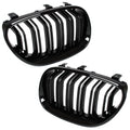 Grile Duble BMW Seria 5 E60 E61 2003-2010 Negru Lucios