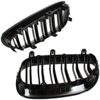 Grile Duble BMW Seria 5 E60 E61 2003-2010 Negru Lucios