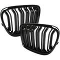 Grile Duble pentru BMW X1 E84 2009-2015 Negru Lucios