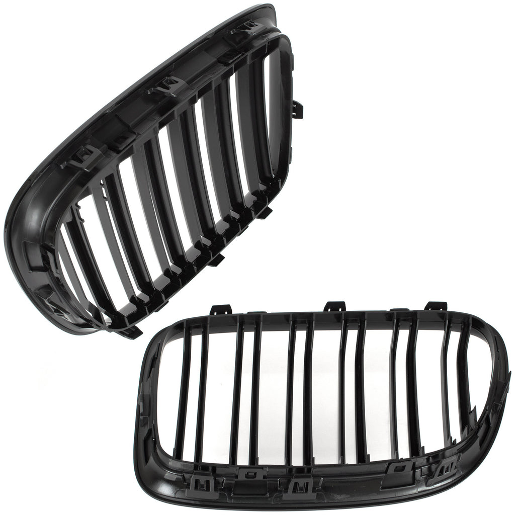 Grile Duble pentru BMW X1 E84 2009-2015 Negru Lucios