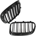 Grile Duble pentru BMW X1 E84 2009-2015 Negru Lucios