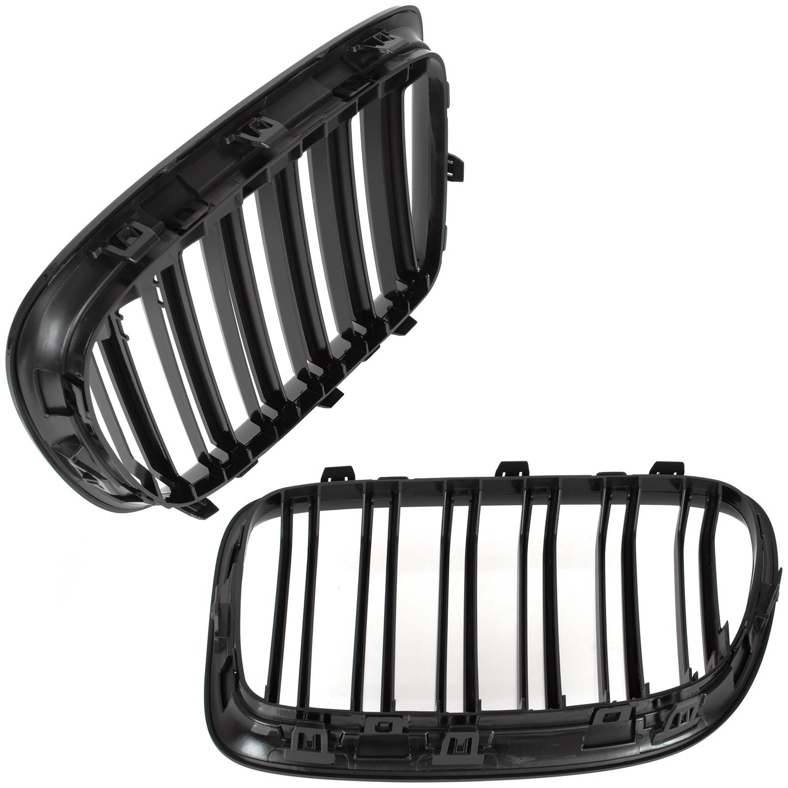 Grile Duble pentru BMW X1 E84 2009-2015 Negru Lucios