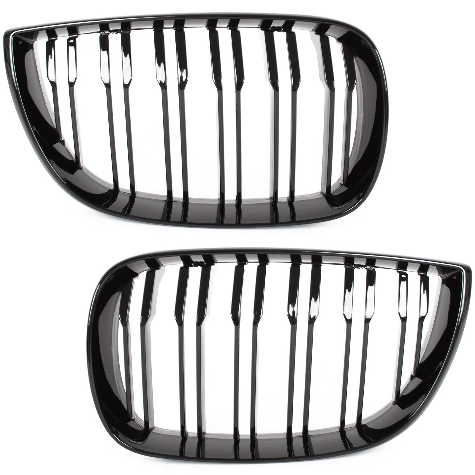 Grile Duble BMW Seria 1 E81 E82 E87 E88 2004-2007 - Negru Lucios