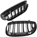 Grile Duble BMW Seria 3 E46 Facelift Coupe/Convertible 2003-2006 Negru Lucios