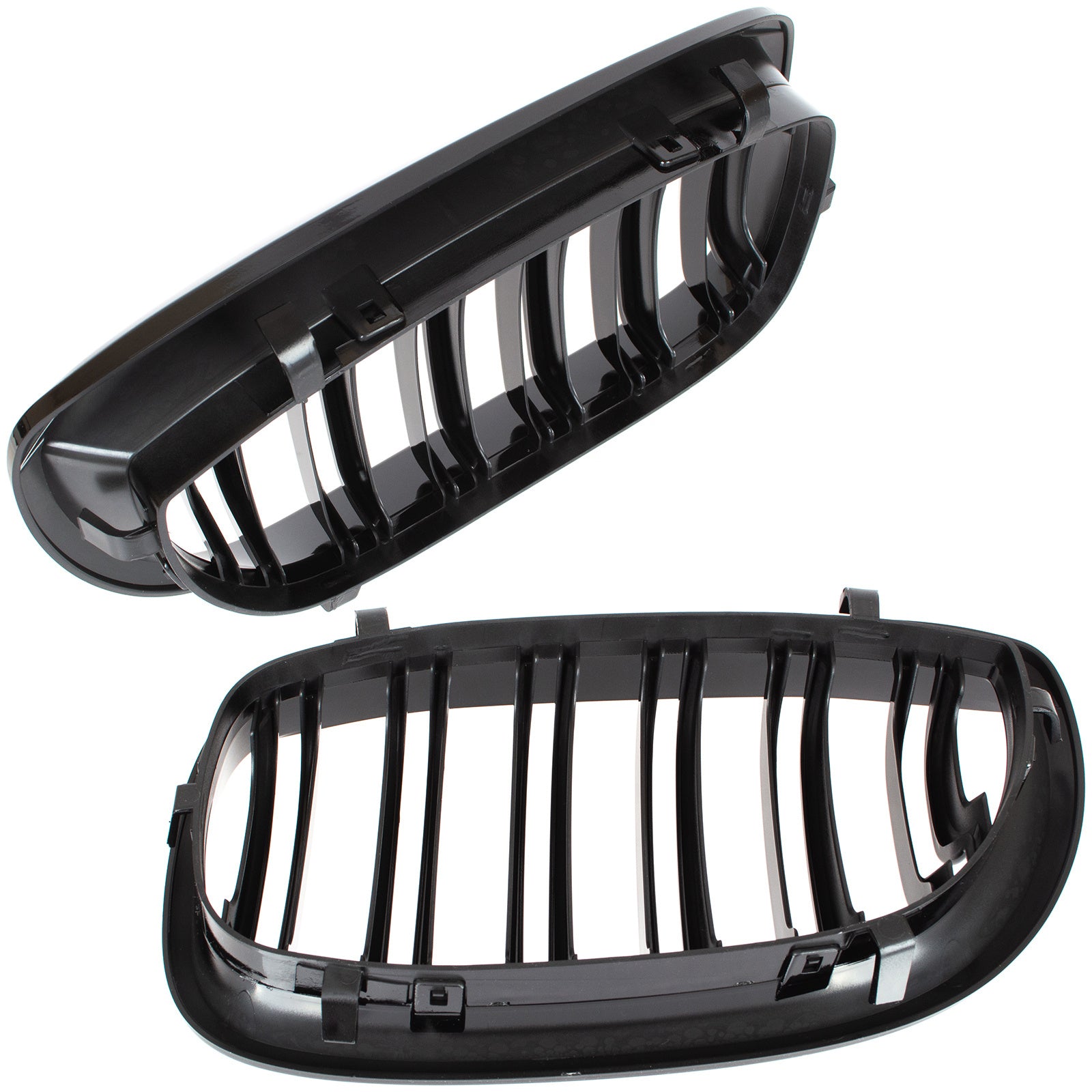 Grile Duble BMW Seria 3 E46 Facelift Coupe/Convertible 2003-2006 Negru Lucios