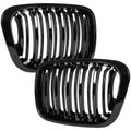 Grile Duble BMW Seria 3 E46 Sedan/Touring 1998-2001 - Negru Lucios