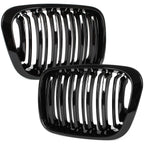 Grile Duble BMW Seria 3 E46 Sedan/Touring 1998-2001 - Negru Lucios