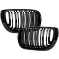 Grile Duble BMW Seria 3 E46 Sedan/Touring 2001-2005 - Negru Lucios