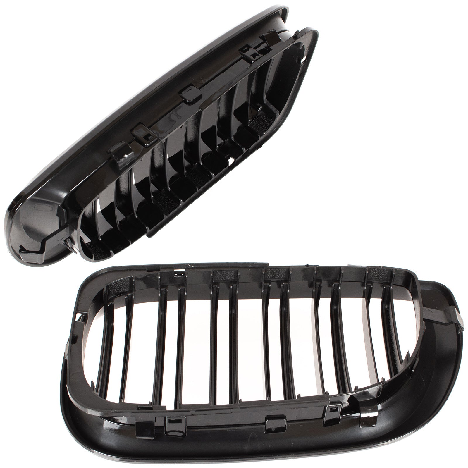 Grile Duble BMW Seria 3 E46 Sedan/Touring 2001-2005 - Negru Lucios