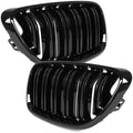 Grile duble BMW Seria 2 F22 F23 F87, 2014-2021, Negru Lucios