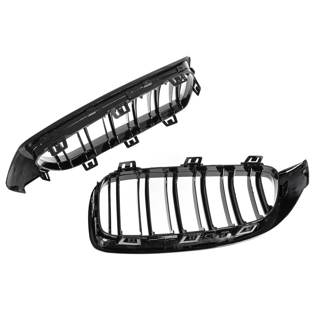 Grile duble BMW Seria 4 F32 F33 F36 F83 F82 2013-2018 Negru Lucios
