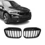 Grile Duble BMW X1 F48 PRE-LCI 2015-2019 - Negru Lucios