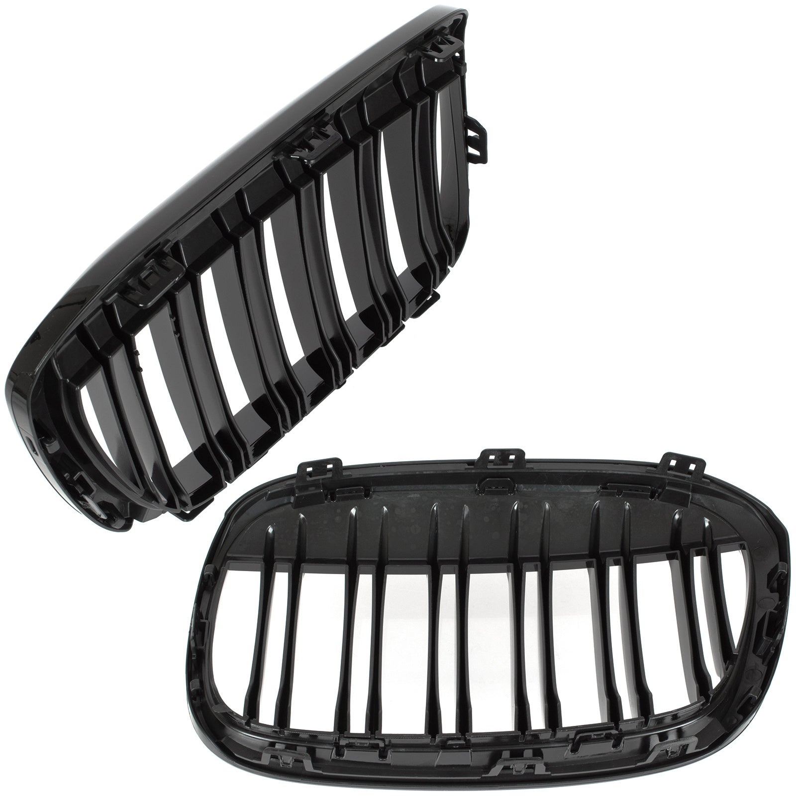 Grile Duble BMW X1 F48 PRE-LCI 2015-2019 - Negru Lucios