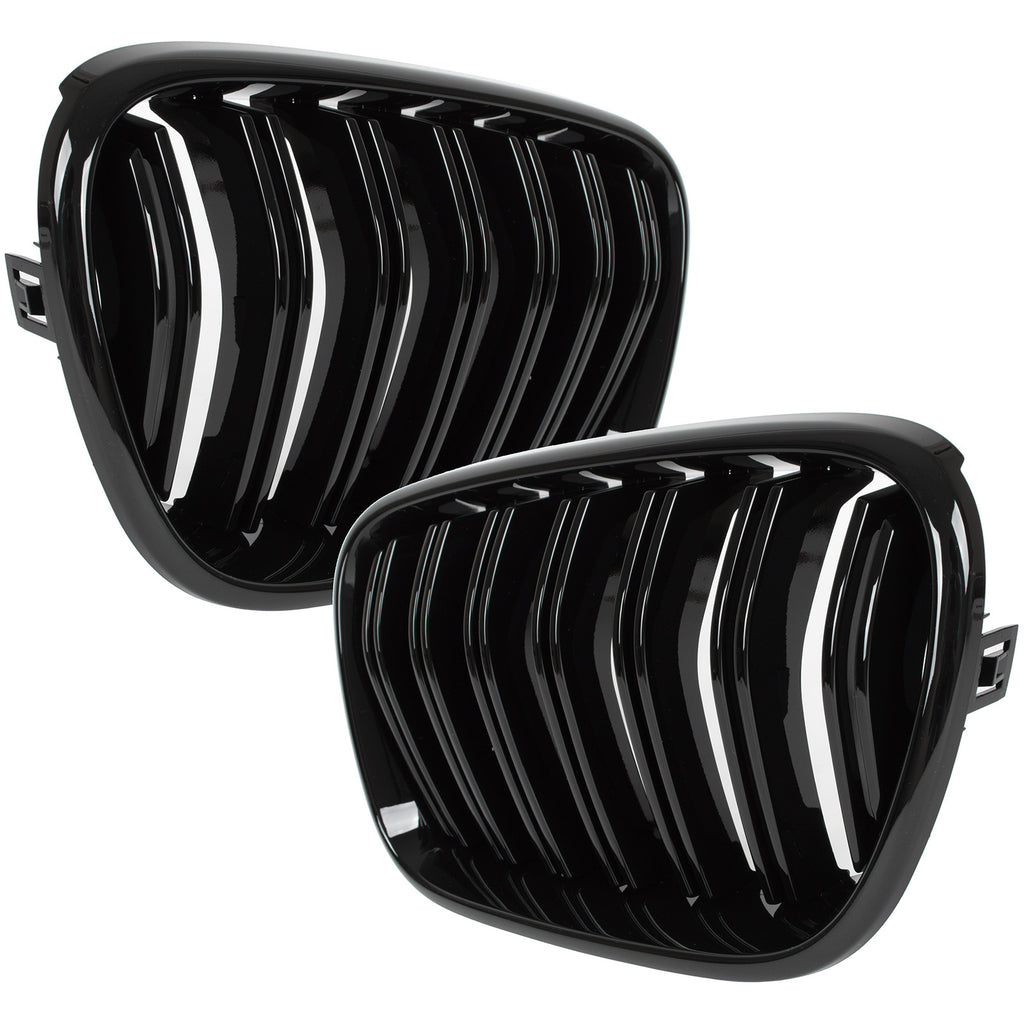 Grile duble BMW X3 F25 Pre-LCI 2010-2014 - Negru lucios